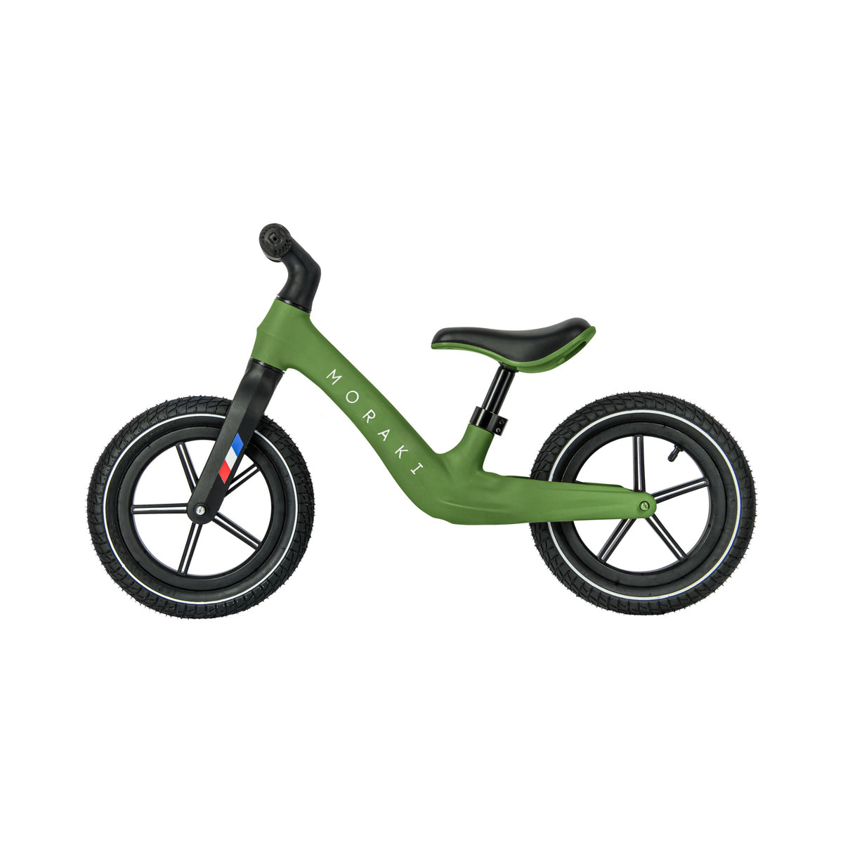 Moraki loopfiets groen - zijaanzicht